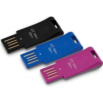 Флешка KINGSTON 8GB Pen Drives USB MiniSlim DTMS-8GB