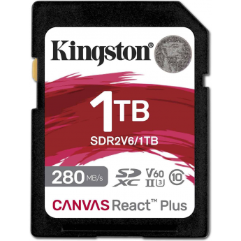 Карта памяти 1Tb SD KINGSTON CANVAS REACT PLUS (SDR2V6/1TB) Карта памяти 1Tb SD KINGSTON CANVAS REACT PLUS (SDR2V6/1TB)
