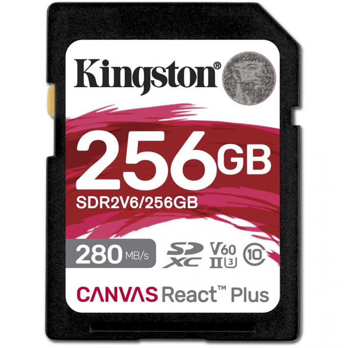 Карта памяти 256Gb SD KINGSTON CANVAS REACT PLUS () SDR2V6/256GB Карта памяти 256Gb SD KINGSTON CANVAS REACT PLUS () SDR2V6/256GB