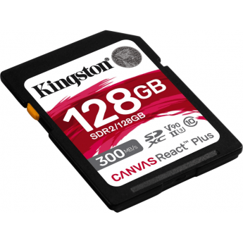 Карта памяти KINGSTON 128GB Canvas React Plus SDXC UHS-II 300R/260W U3 V90