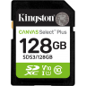 Карта памяти KINGSTON 128GB SDXC CANVAS SELECT PLUS Gen3 150MB/s C10 UHS-I U1 V10 SDS3/128GB