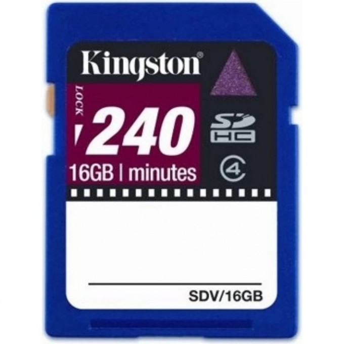 Карта памяти KINGSTON 16GB SDV-16GB 329495