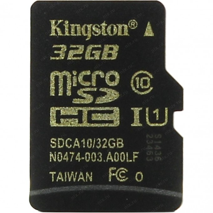 Карта памяти KINGSTON 32GB SDCA10-32GB 444735