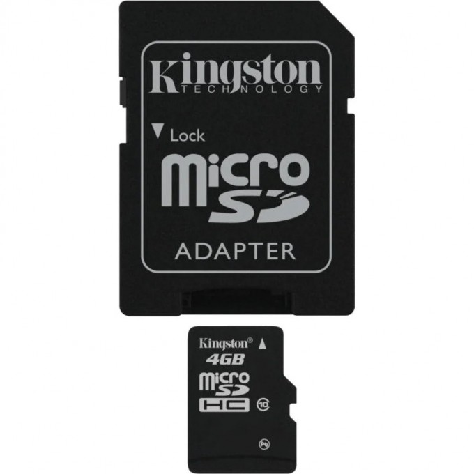 Карта памяти KINGSTON 4GB class10 microSDHC SDC10-4GB 351518