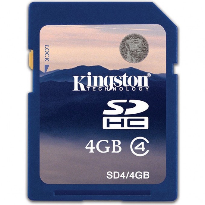 Карта памяти KINGSTON 4GB SD4C-4GBSP 349458