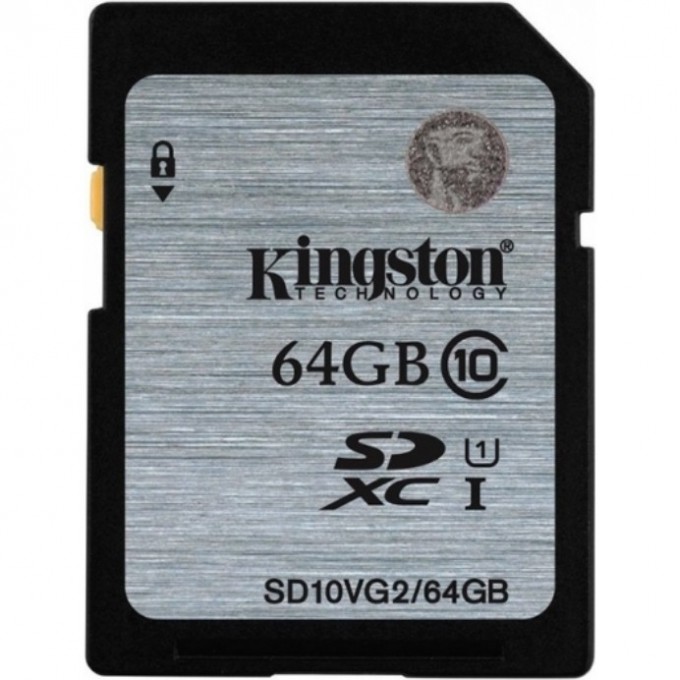 Карта памяти KINGSTON 64GB SD10VG2-64GB 499553