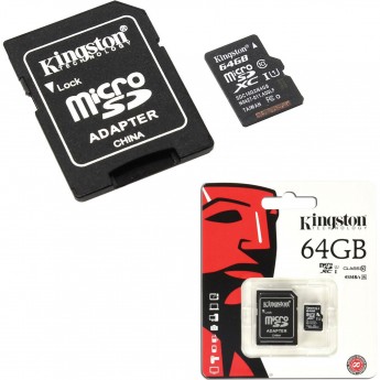 Карта памяти KINGSTON 64GB SDC10G2-64GB