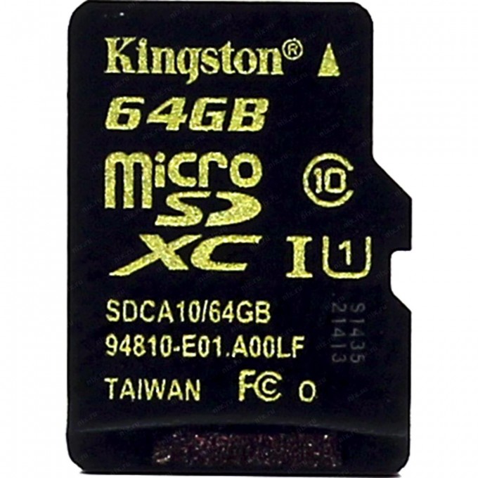 Карта памяти KINGSTON 64GB SDCA10-64GBSP 468910