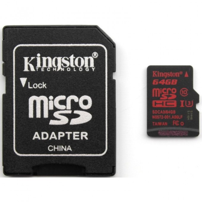Карта памяти KINGSTON 64GB SDCA3-64GB 499093