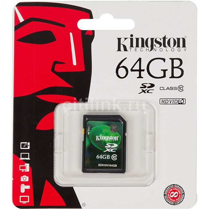 Карта памяти KINGSTON 64GB SDCX10V-64GB 412555
