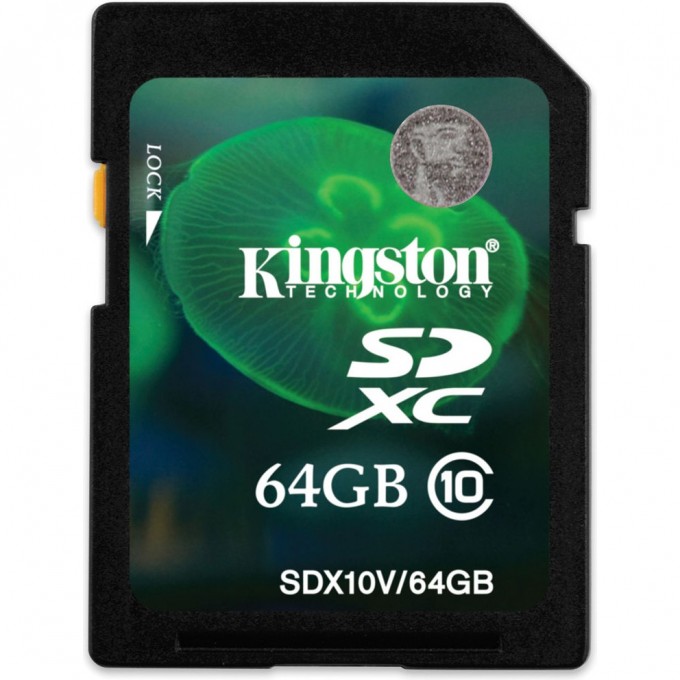 Карта памяти KINGSTON 64GB SDX10V-64GB 392429