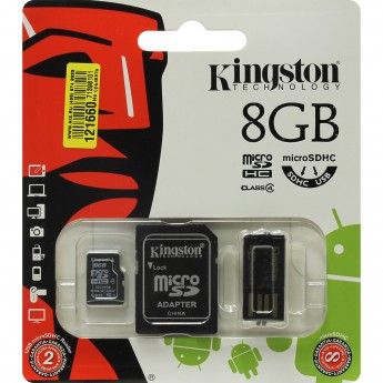 Карта памяти KINGSTON 8GB Class 4 MBLY4G2-8Gb