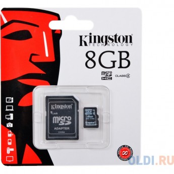 Карта памяти KINGSTON 8GB SDC10G2-8GB