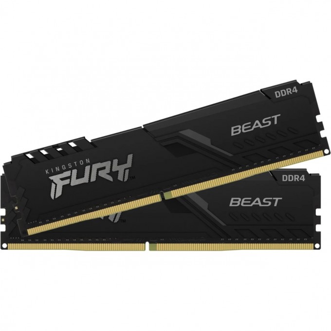 Оперативная память 16Gb DDR4 2666MHz KINGSTON FURY BEAST BLACK () (2x8Gb KIT) KF426C16BBK2/16