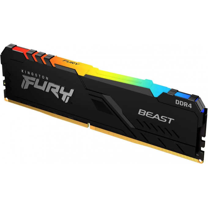 Оперативная память 16Gb DDR4 2666MHz KINGSTON FURY BEAST RGB () KF426C16BB12A/16