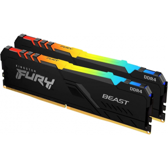 Оперативная память 16Gb DDR4 2666MHz KINGSTON FURY BEAST RGB (KF426C16BB2AK2/16) (2x8Gb KIT)