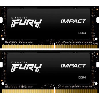 Оперативная память 16Gb DDR4 2666MHz KINGSTON FURY IMPACT SO-DIMM (KF426S15IBK2/16) (2x8Gb KIT)