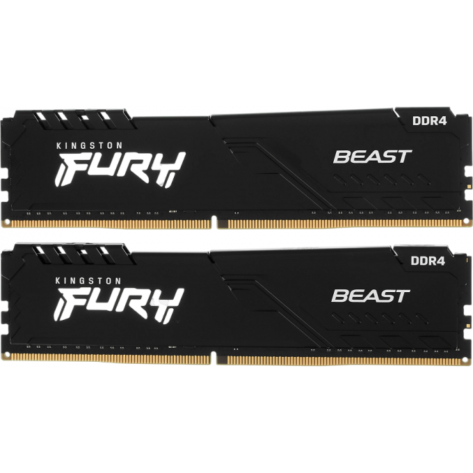 Оперативная память 16Gb DDR4 3200MHz KINGSTON FURY BEAST () (2x8Gb KIT) KF432C16BBK2/16WP Оперативная память 16Gb DDR4 3200MHz KINGSTON FURY BEAST () (2x8Gb KIT) KF432C16BBK2/16WP