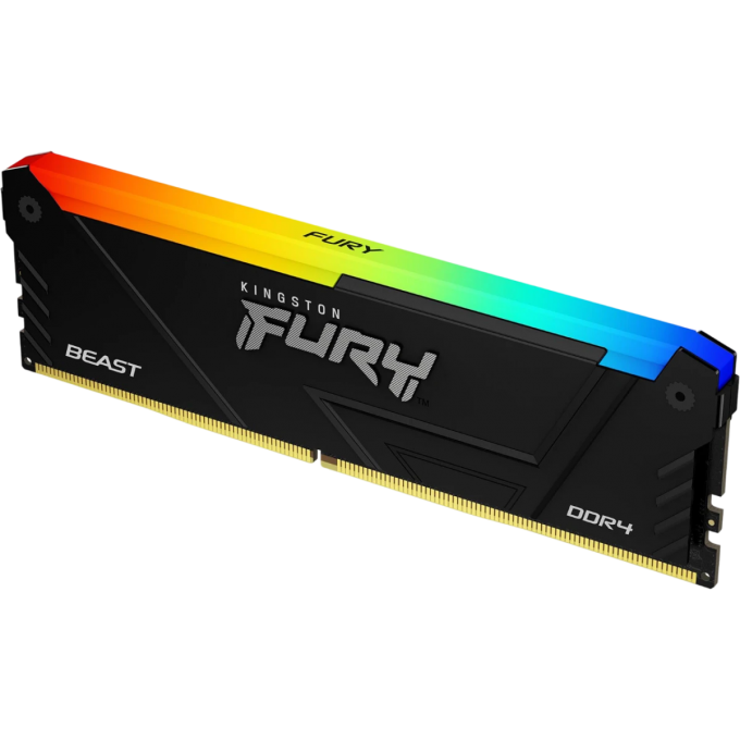 Оперативная память 16Gb DDR4 3200MHz KINGSTON FURY BEAST RGB () KF432C16BB12A/16WP