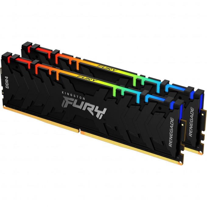 Оперативная память 16Gb DDR4 4000MHz KINGSTON FURY RENEGADE RGB () (2x8Gb KIT) KF440C19RBAK2/16