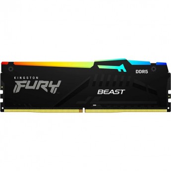 Оперативная память 16Gb DDR5 5200MHz KINGSTON FURY BEAST RGB (KF552C36BBEA-16)