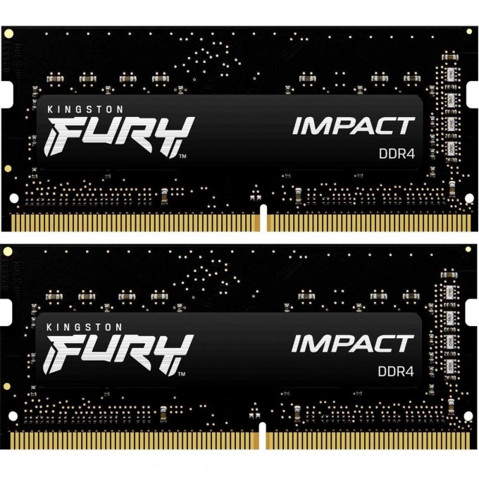 Оперативная память 32Gb DDR4 2666MHz KINGSTON FURY IMPACT SO-DIMM () (2x16Gb KIT) KF426S16IBK2/32