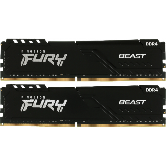 Оперативная память 32Gb DDR4 3200MHz KINGSTON FURY BEAST () (2x16Gb KIT) KF432C16BB1K2/32WP Оперативная память 32Gb DDR4 3200MHz KINGSTON FURY BEAST () (2x16Gb KIT) KF432C16BB1K2/32WP
