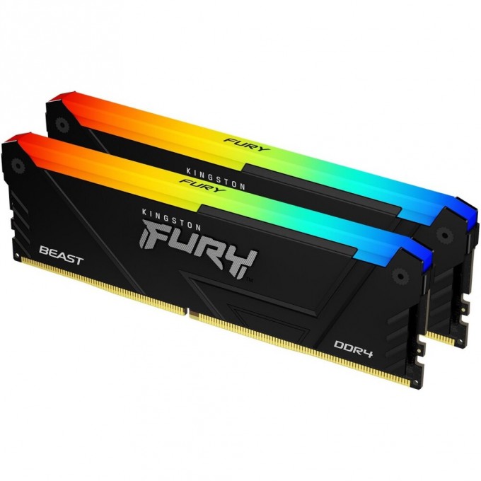 Оперативная память 32Gb DDR4 3600MHz KINGSTON FURY BEAST RGB () (2x16Gb KIT) KF436C18BB2AK2/32
