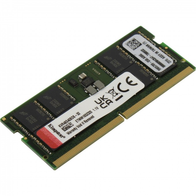 Оперативная память 32Gb DDR5 4800MHz KINGSTON SO-DIMM () KVR48S40BD8-32