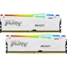 Оперативная память 32Gb DDR5 5200MHz KINGSTON FURY BEAST WHITE RGB () (2x16Gb KIT) KF552C36BWEAK2-32