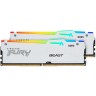 Оперативная память 32Gb DDR5 5200MHz KINGSTON FURY BEAST WHITE RGB () (2x16Gb KIT) KF552C40BWAK2-32