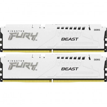 Оперативная память 32Gb DDR5 5600MHz KINGSTON FURY BEAST WHITE (KF556C40BWK2-32) (2x16Gb KIT)