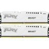 Оперативная память 32Gb DDR5 5600MHz KINGSTON FURY BEAST WHITE () (2x16Gb KIT) KF556C40BWK2-32