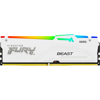 Оперативная память 32Gb DDR5 6000MHz KINGSTON FURY BEAST WHITE RGB (KF560C30BWEA-32)