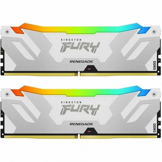 Оперативная память 32Gb DDR5 6000MHz KINGSTON FURY RENEGADE WHITE RGB () (2x16Gb) KF560C32RWAK2-32