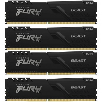 Оперативная память 64Gb DDR4 3200MHz KINGSTON FURY BEAST BLACK (KF432C16BBK4/64) (4x16Gb KIT)