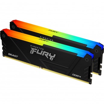 Оперативная память 64Gb DDR4 3600MHz KINGSTON FURY BEAST RGB (KF436C18BB2AK2/64) (2x32Gb KIT)