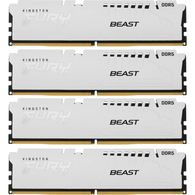 Оперативная память 64Gb DDR5 5200MHz KINGSTON FURY BEAST () (4x16Gb KIT) KF552C40BWK4-64
