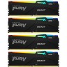 Оперативная память 64Gb DDR5 5200MHz KINGSTON FURY BEAST BLACK RGB () (4x16Gb KIT) KF552C40BBAK4-64