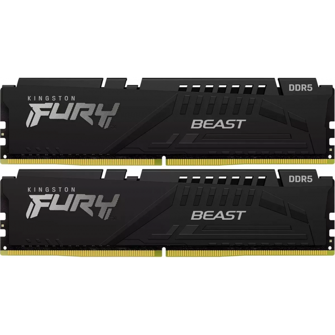 Оперативная память 64Gb DDR5 6000MHz KINGSTON FURY BEAST () (2x32Gb KIT) KF560C36BBE2K2-64 Оперативная память 64Gb DDR5 6000MHz KINGSTON FURY BEAST () (2x32Gb KIT) KF560C36BBE2K2-64