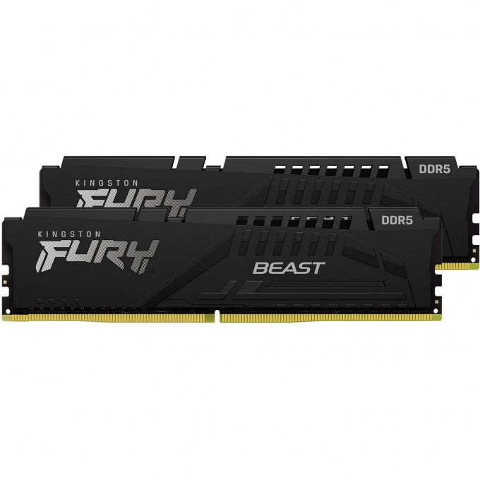 Оперативная память 64Gb DDR5 6000MHz KINGSTON FURY BEAST () (2x32Gb KIT) KF560C36BBEK2-64