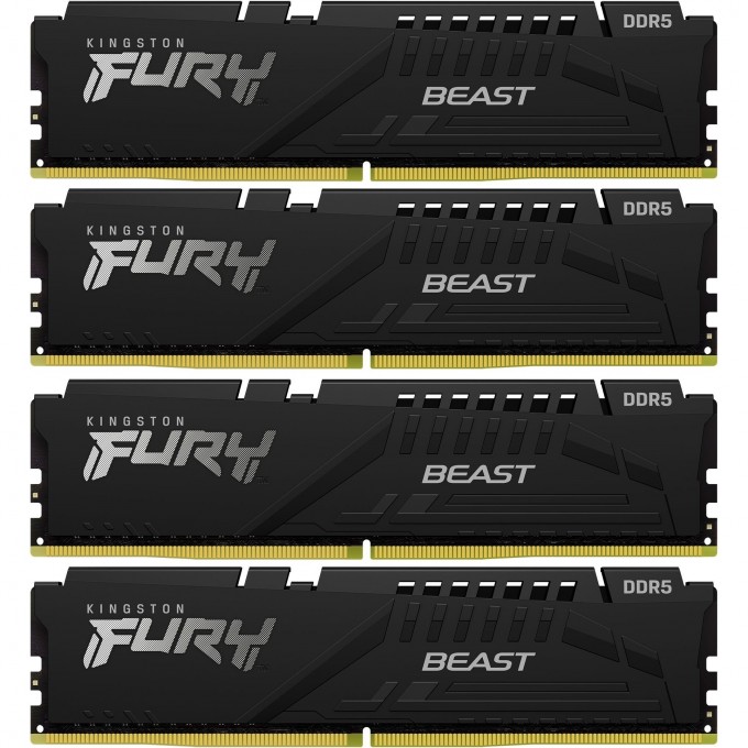 Оперативная память 64Gb DDR5 6000MHz KINGSTON FURY BEAST (KF560C40BBK4-64) (4x16Gb KIT) KF560C40BWAK4-64