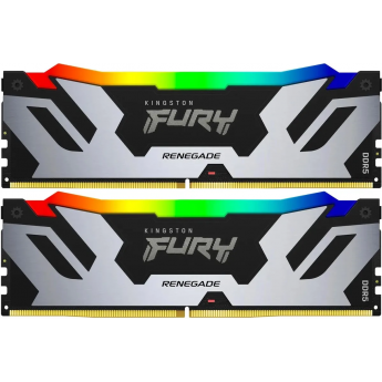 Оперативная память 96Gb DDR5 6400MHz KINGSTON FURY RENEGADE SILVER RGB (KF564C32RSAK2-96) (2x48Gb KIT)