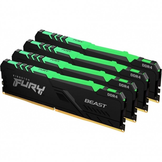 Оперативная память KINGSTON Fury Beast RGB KF432C16BBAK4/128