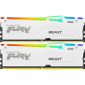 Память оперативная KINGSTON FURY 32GB 6000MT/s DDR5 CL30 DIMM (Kit of 2) Beast White RGB XMP KF560C30BWAK2-32