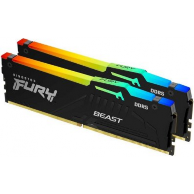 Память оперативная KINGSTON FURY BEAST RGB EXPO32GB 5600MT/s DDR5 CL36 DIMM KF556C36BBEAK2-32 Память оперативная KINGSTON FURY BEAST RGB EXPO32GB 5600MT/s DDR5 CL36 DIMM KF556C36BBEAK2-32