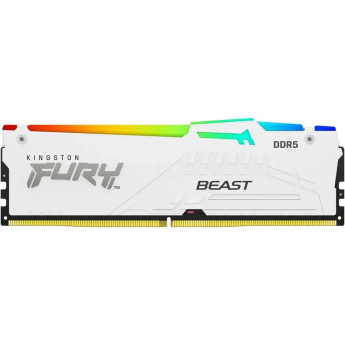 Память оперативная KINGSTON FURY BEAST WHITE RGB XMP 16GB 6800MT/s DDR5 CL34 DIMM