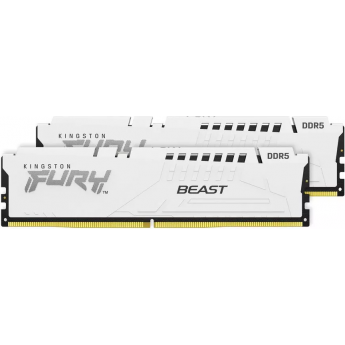 Память оперативная KINGSTON FURY BEAST WHITE XMP 5200MT/s 32GB DDR5 CL40 DIMM